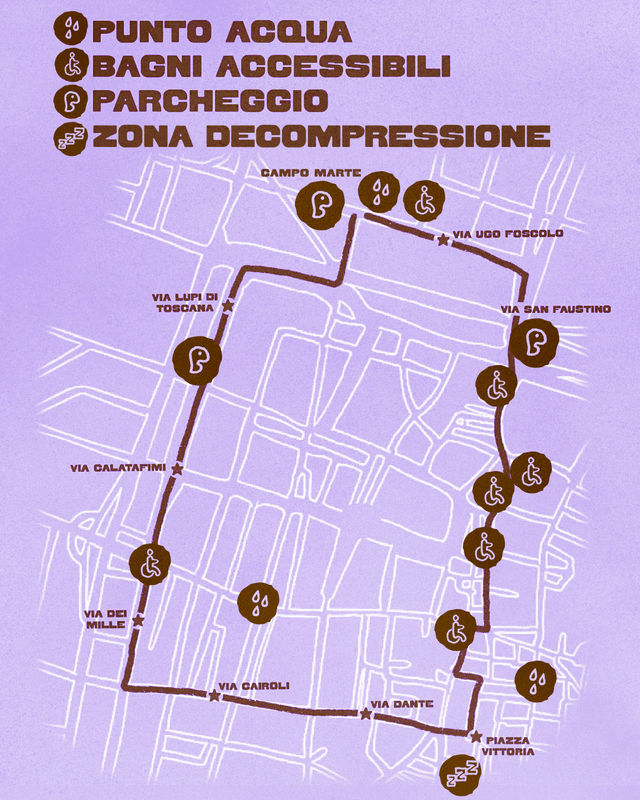 Mappa del Parco Pride