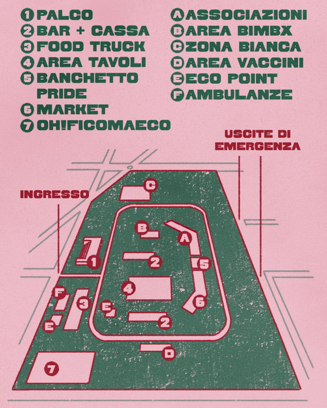 Mappa del Parco Pride